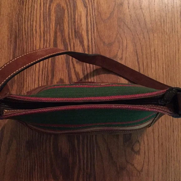 Cedeno Sturdy Leather and Tapestry Crossbody Bag - Picture 6 of 13